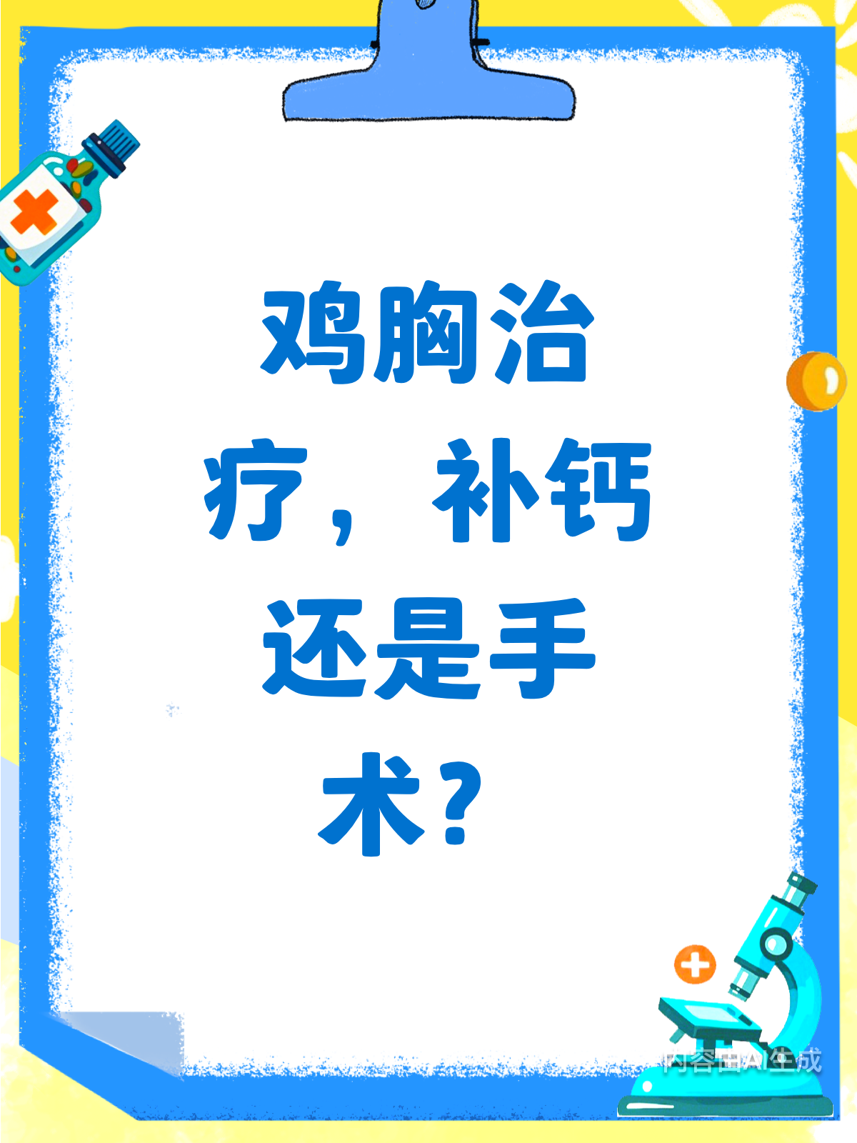 鸡胸补钙就能好？别太天真了！