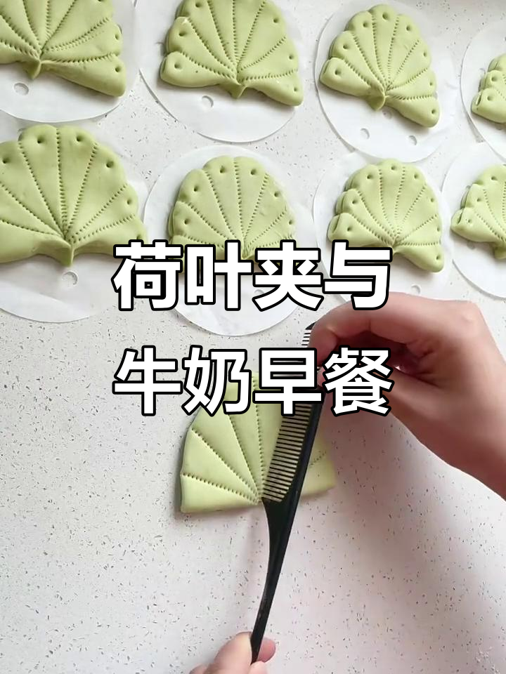 清新荷叶夹搭配营养早餐,简单又美味