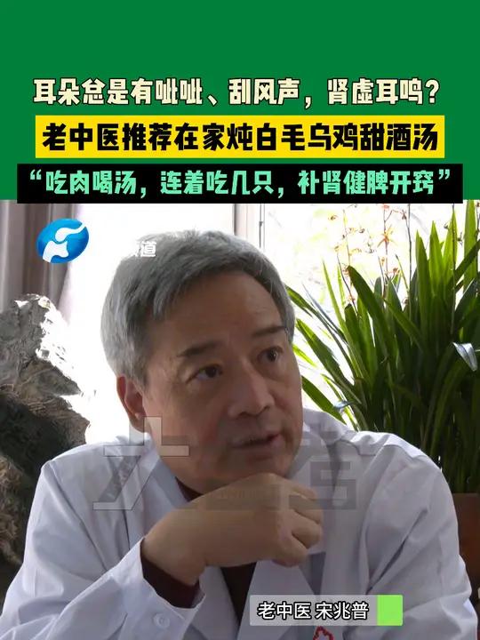 耳朵总是有呲呲、刮风声,肾虚耳鸣?老中医推荐在家炖白毛乌鸡甜酒汤,“吃肉喝汤,连着吃几只,