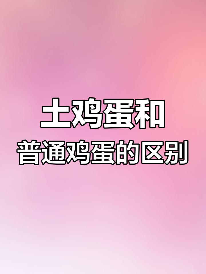 土鸡蛋与普通鸡蛋的差异揭秘