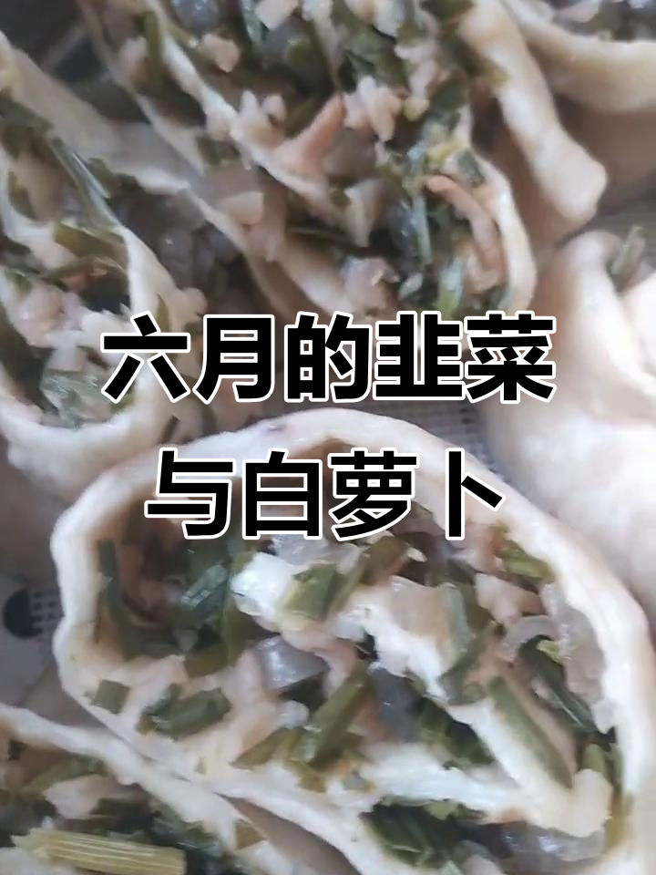 六月花:韭菜白萝卜卷,四面彩卷美味来袭