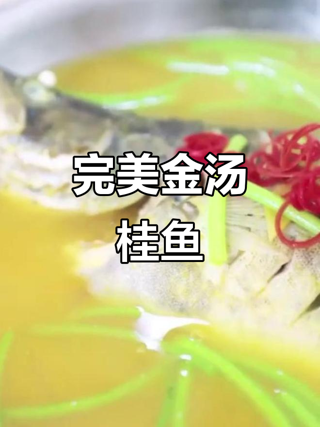 金汤桂鱼,蒸出美味与技巧!