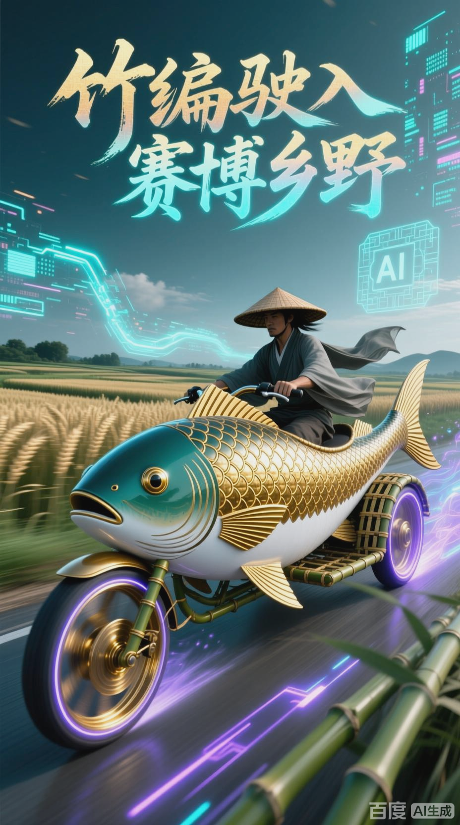 竹编鱼车:非遗驶入赛博乡野