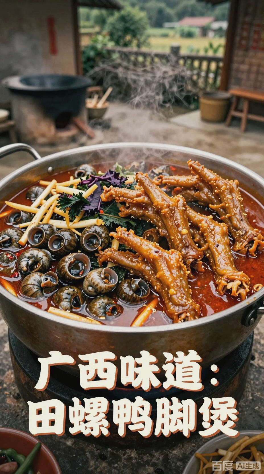 田螺鸭脚煲,广西美食的代表
