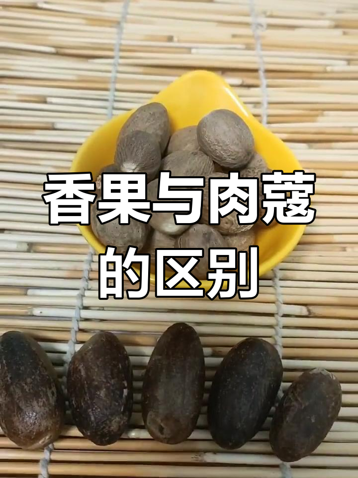 香果和肉蔻到底有啥不同?看完这几点你就懂了