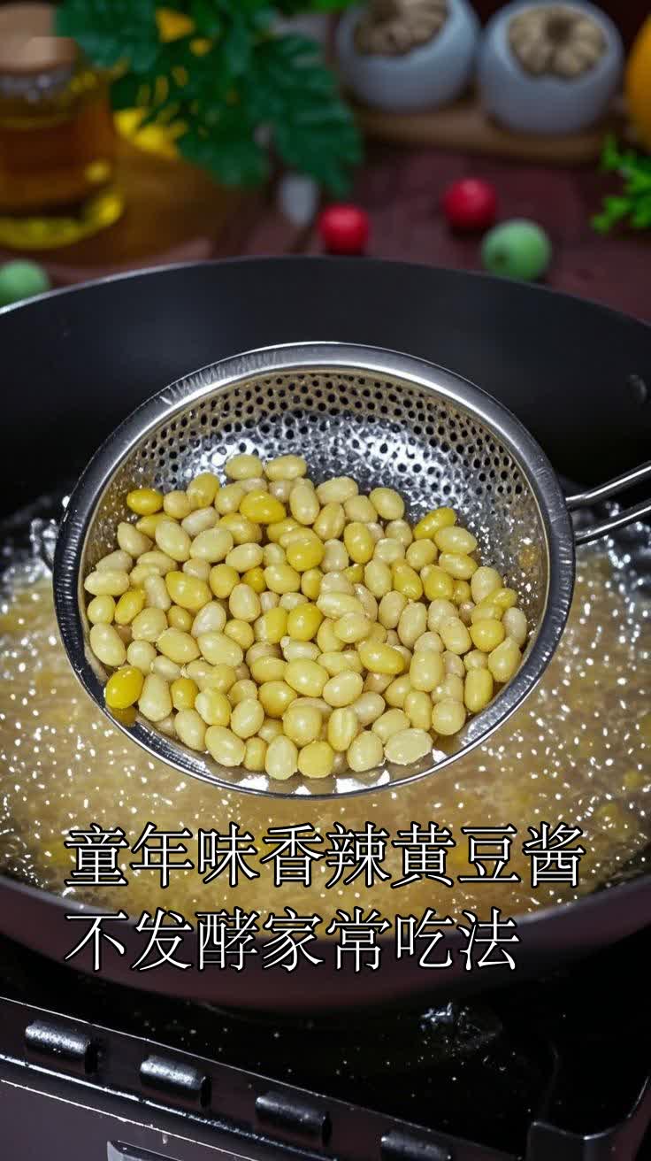 童年味香辣黄豆酱不发酵家常吃法