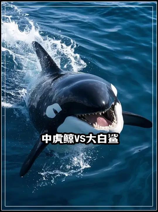 海洋中的两大霸主,虎鲸和大白鲨究竟谁更强?