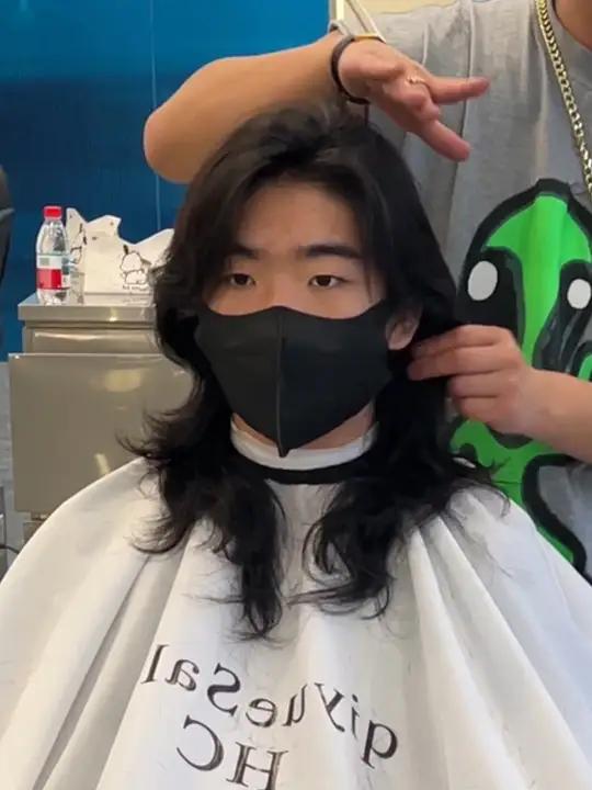 长发男生的必备发型狼尾鲻鱼头卷发