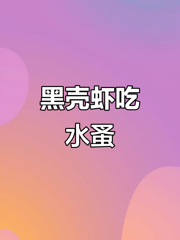 黑壳虾竟也爱吃水蚤,连面包屑都不放过