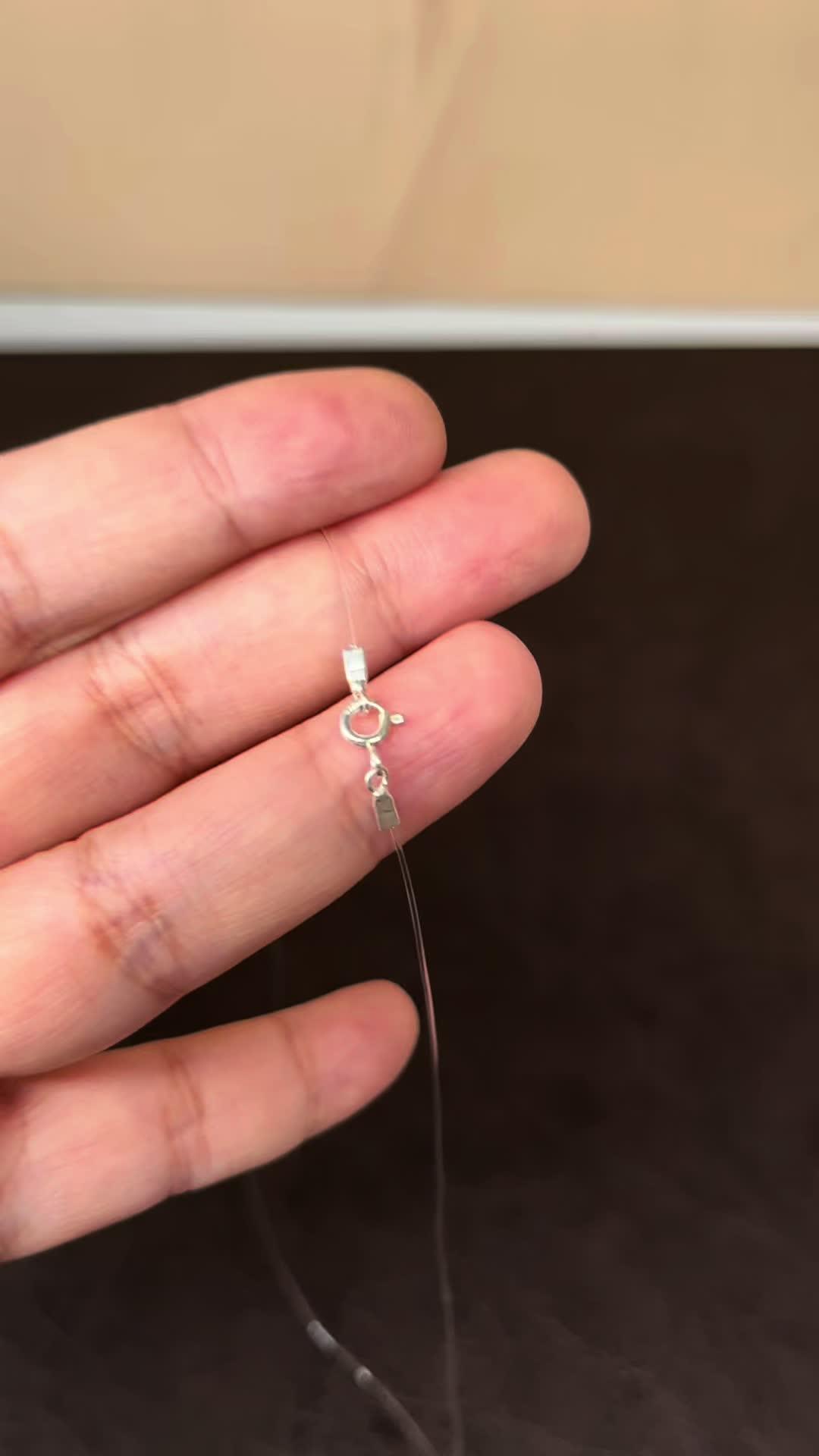 珠宝首饰 隐形鱼线项链 diy