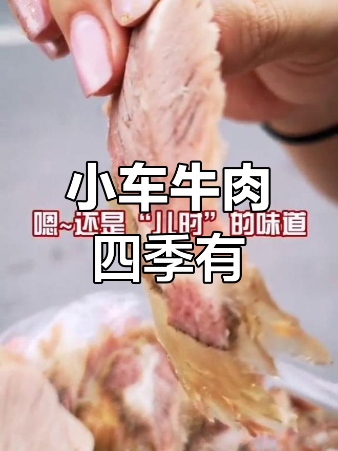 一年四季都能吃到的焦作小车牛肉,冷食更美味