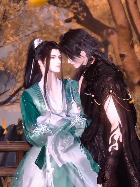 逆水寒手游 沈清秋洛冰河 渣反 朋友说这个转场错了,应该转去春山恨 大宋神机阁 逆水寒全民