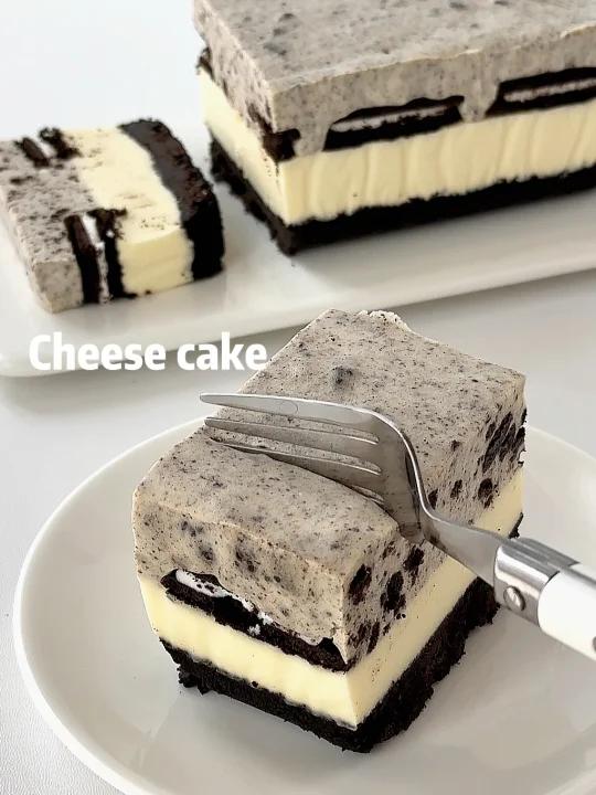 免烤箱搅一搅就能做奥利奥芝士蛋糕巨好吃