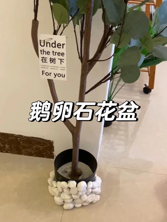 diy鹅卵石花盆小石头大用途