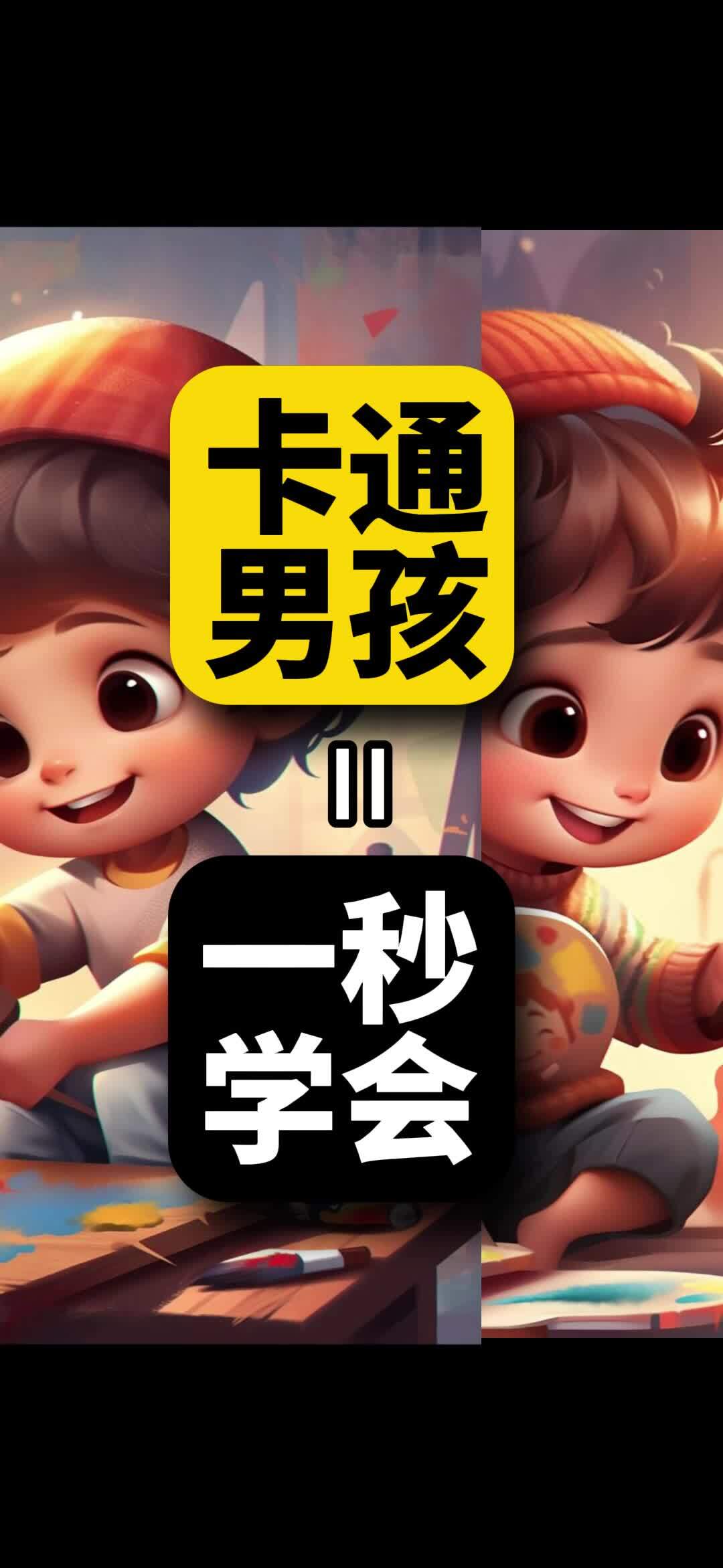 一秒学会制作3D卡通头像