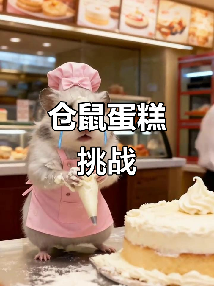 仓鼠做蛋糕失败,厨师言举搞笑回应