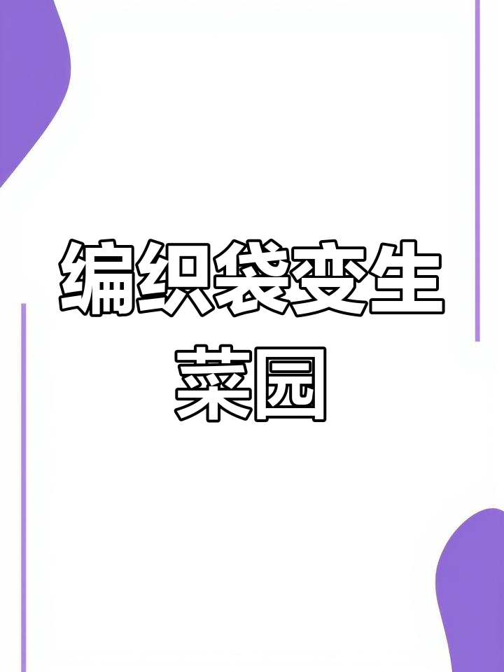 利用废编织袋打造创意生菜园,简单又环保
