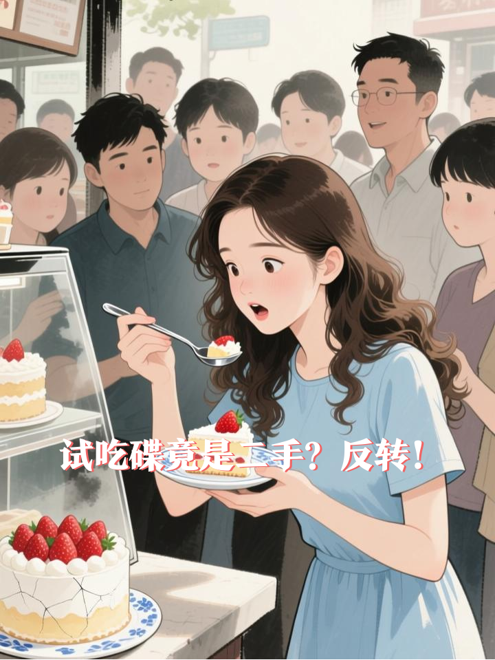 网红蛋糕店试吃台碟子二次利用，背后真相太暖心！
