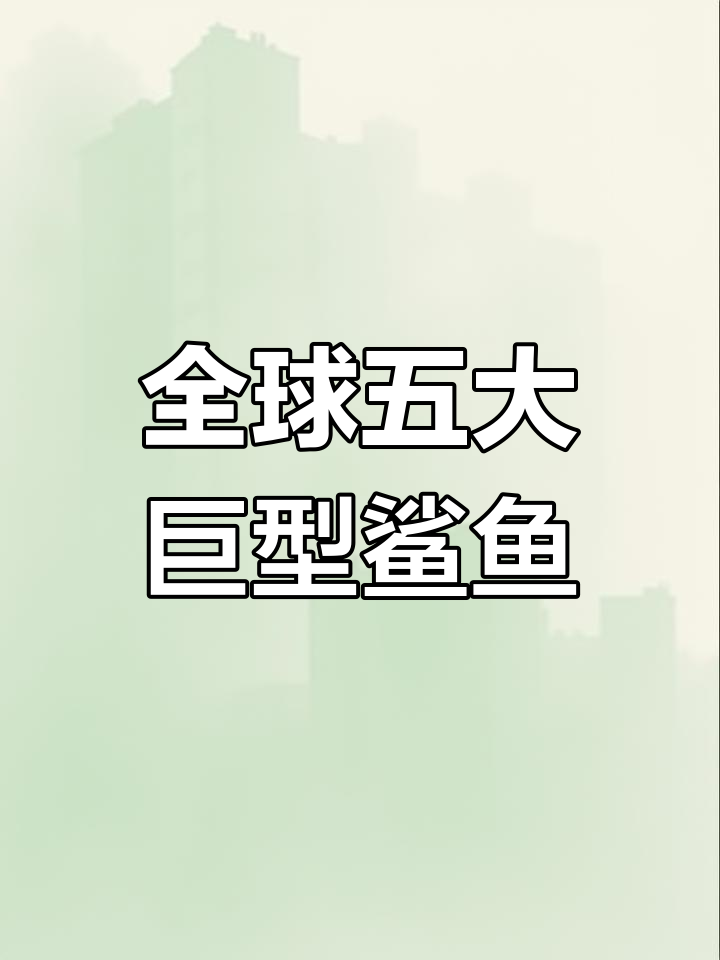 世界五大鲨鱼,大白鲨仅排第三,第一名竟是它!
