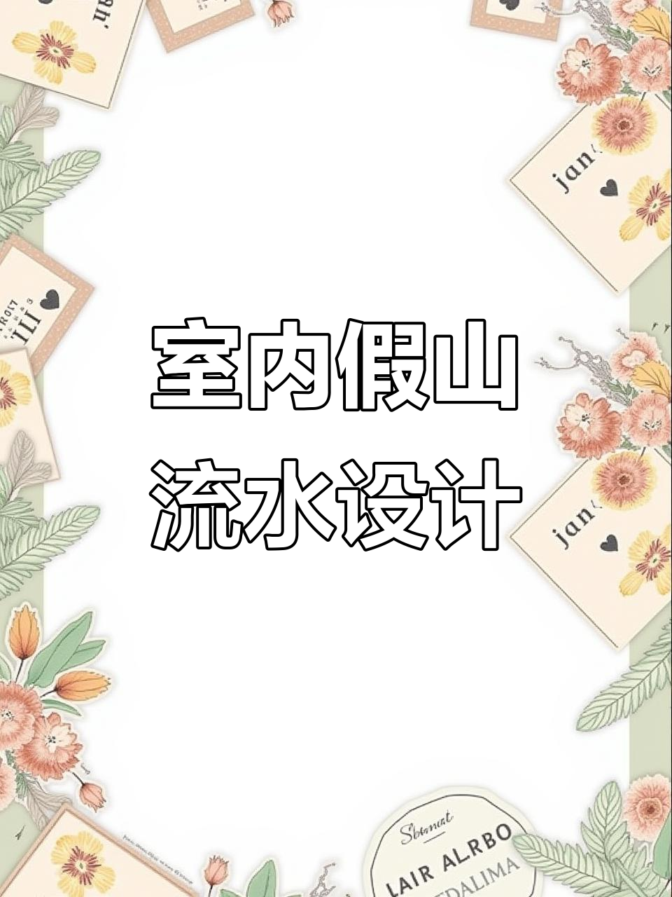 打造室内假山流水,庭院景观更生动