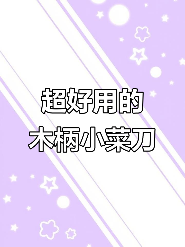 女生必备!轻巧耐用木柄小菜刀,切肉切菜轻松搞定
