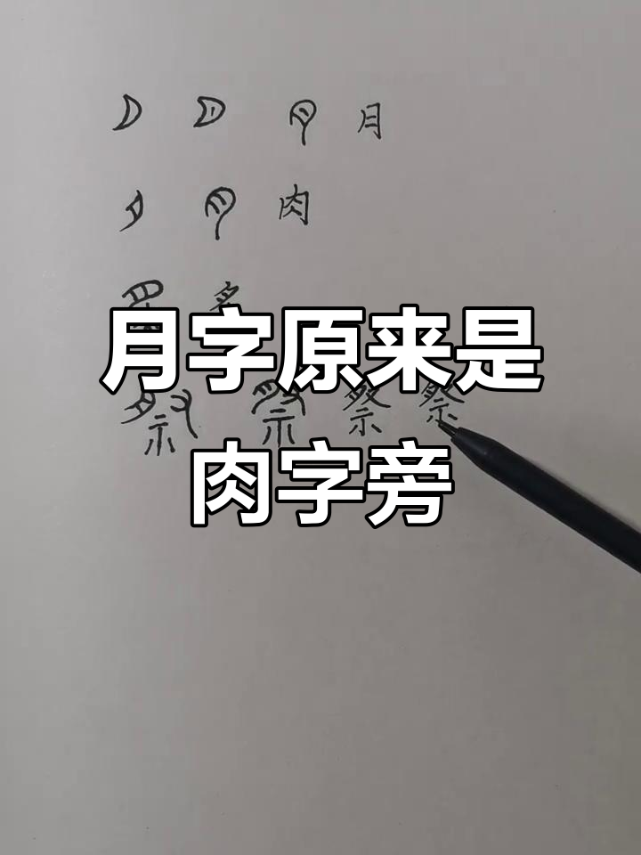 肉字旁的秘密:从祭祀到烧烤,探秘“月”字的起源与演变