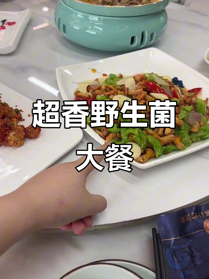 野生菌大餐,鸡油菌、牛肝菌爆炒超香,配窝头吃出千把块的感觉