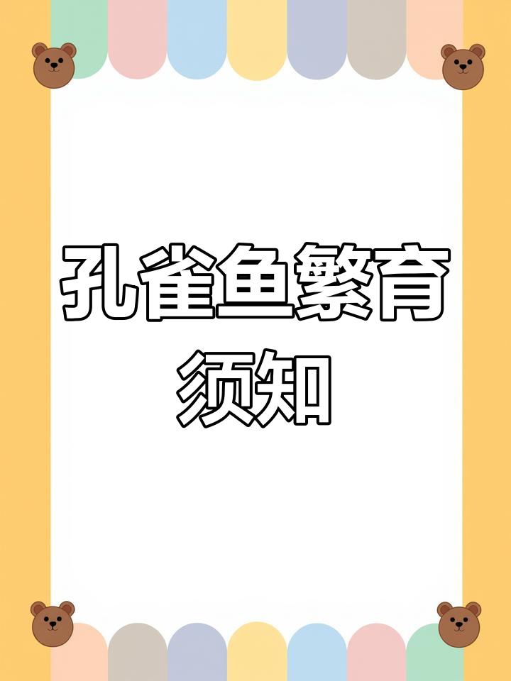 孔雀鱼繁殖期间这些注意事项你必须知道