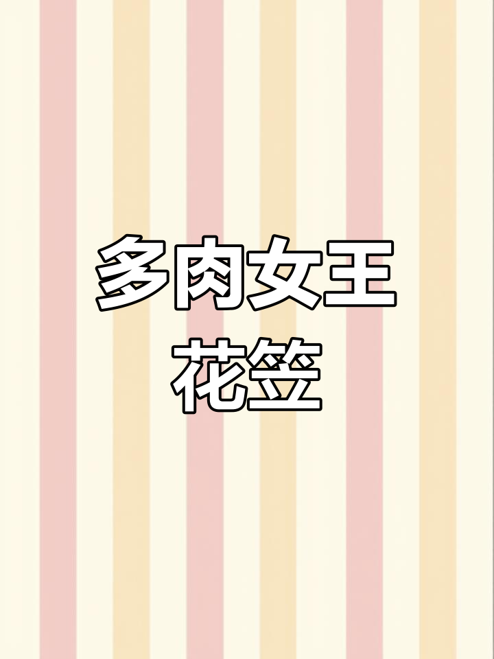 女王花笠:像少女裙的多肉包菜,桩子超粗壮