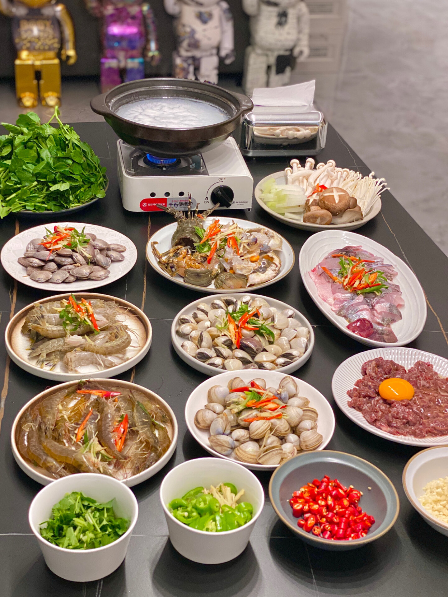 晚餐Vlog|今天吃鲜掉眉毛的毋米粥火锅