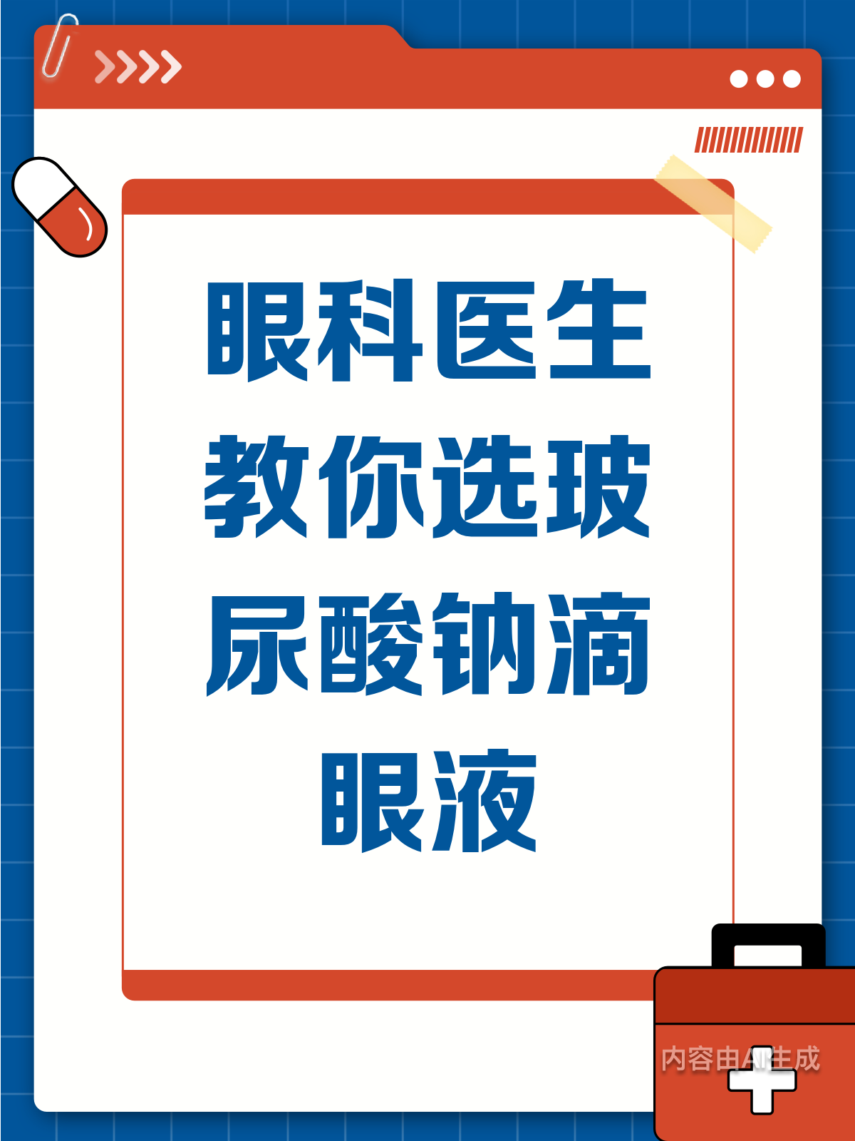 眼科医生揭秘!玻尿酸钠滴眼液咋选