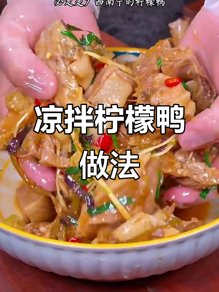 正宗广西南宁柠檬鸭，酸爽开胃又下饭