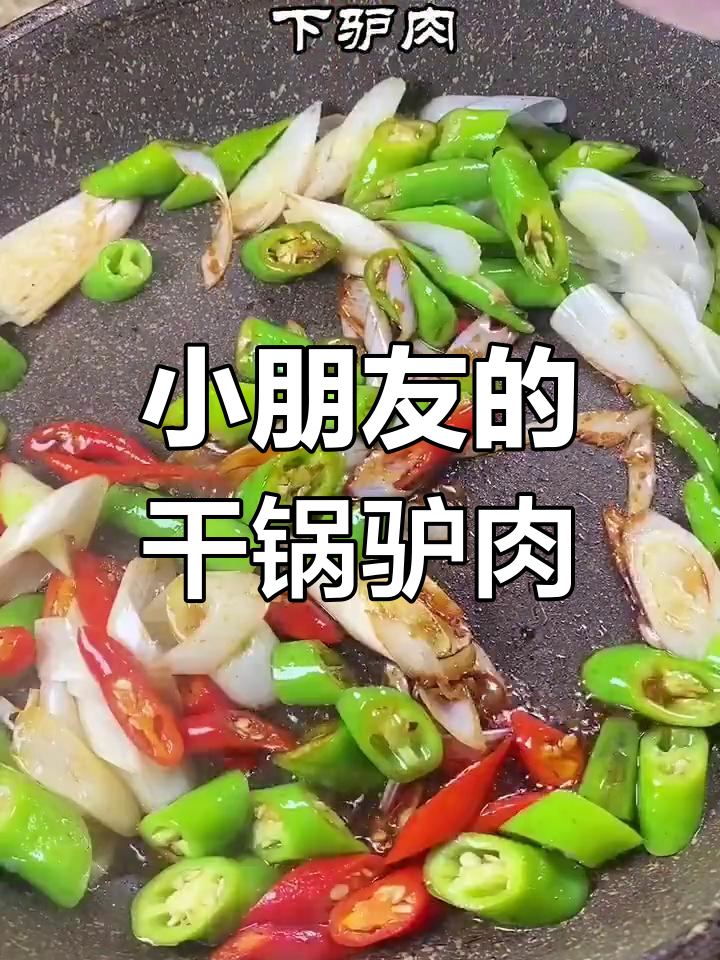 7岁小孩也能做的干锅驴肉