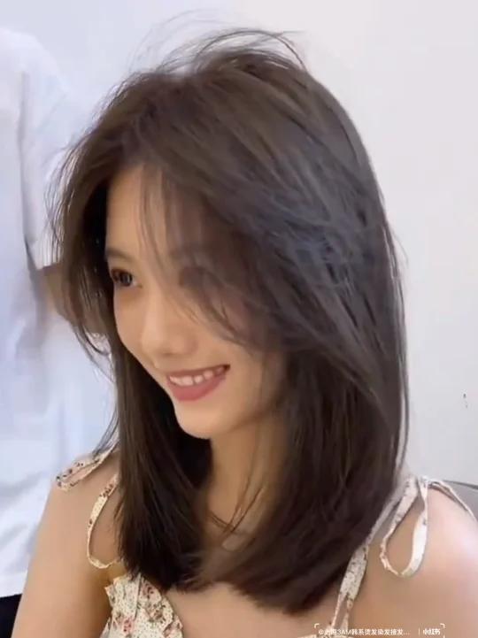适合圆脸女生中长发初恋头 减龄少女感 成都剪发 成都理发 成都发型 成都美发 成都理发店 