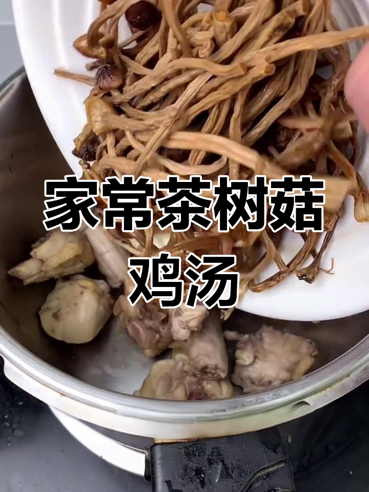 简单又好喝的茶树菇鸡汤,家常做法大公开