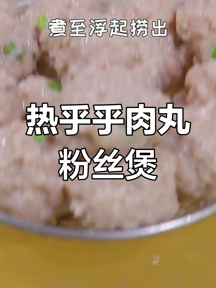 冬季暖心肉丸白菜粉丝煲,香气扑鼻让人无法抗拒