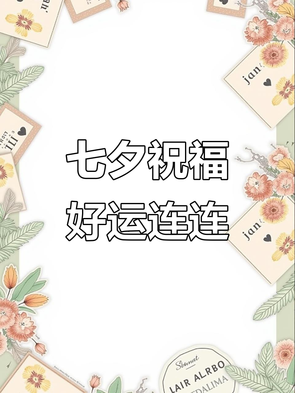 七夕壁纸：愿幸福与幸运常伴你左右，爱情甜蜜如初