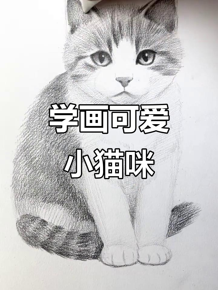 零基础学画猫咪,简单又真实素描技巧大公开