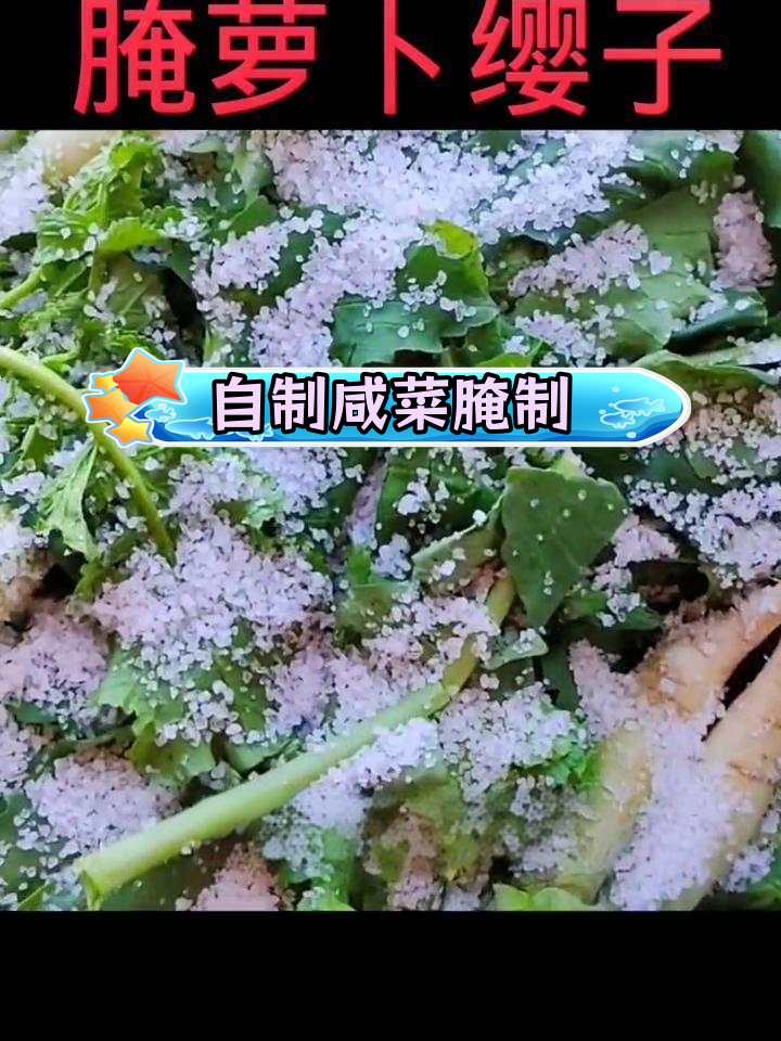 乡村腌萝卜缨的做法