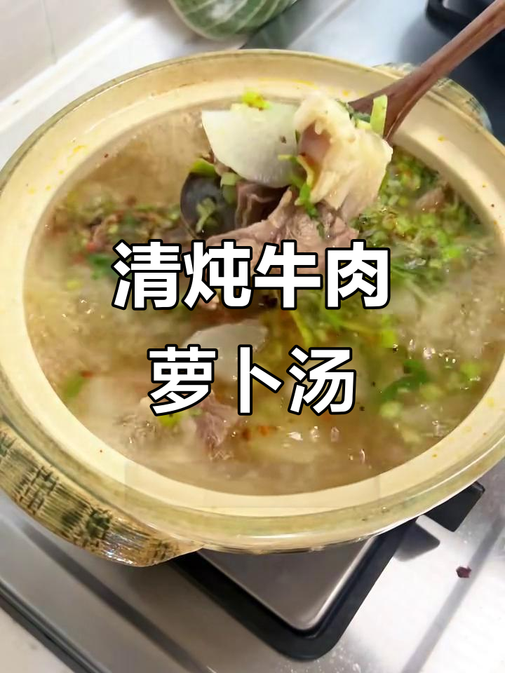 冬季暖心清炖牛肉萝卜汤，香气扑鼻让人无法抗拒