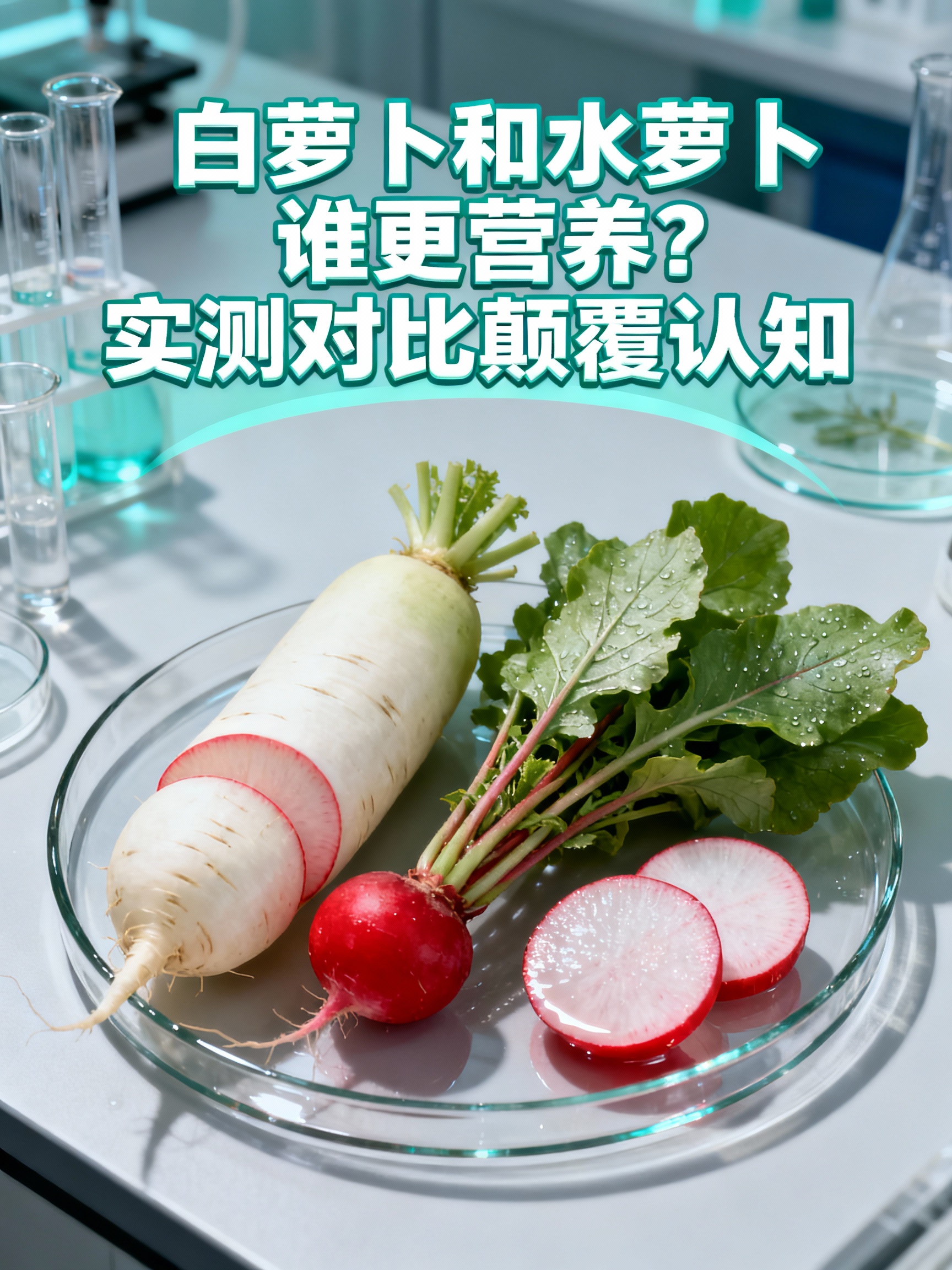 白萝卜和水萝卜谁更营养?实测对比颠覆认知