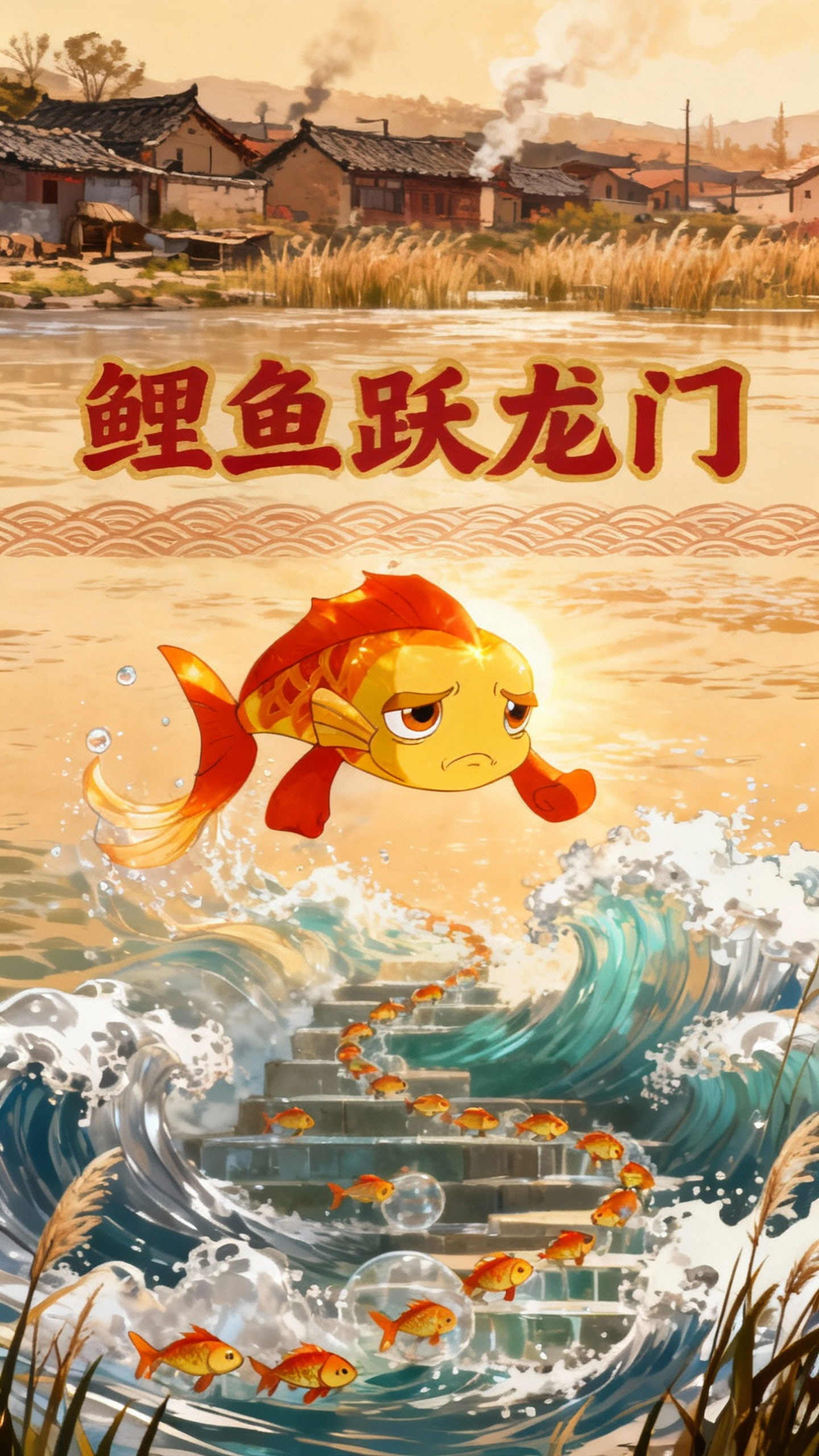 小鲤鱼跳龙门：勇气与成长的传奇