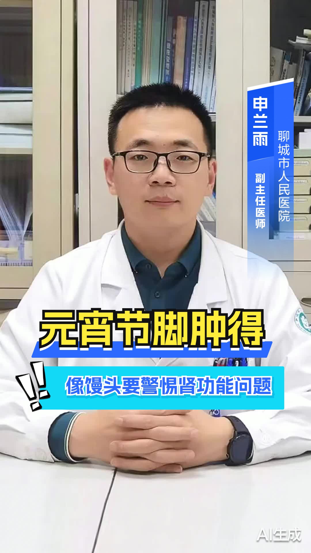 元宵节脚肿得像馒头,要警惕肾功能问题