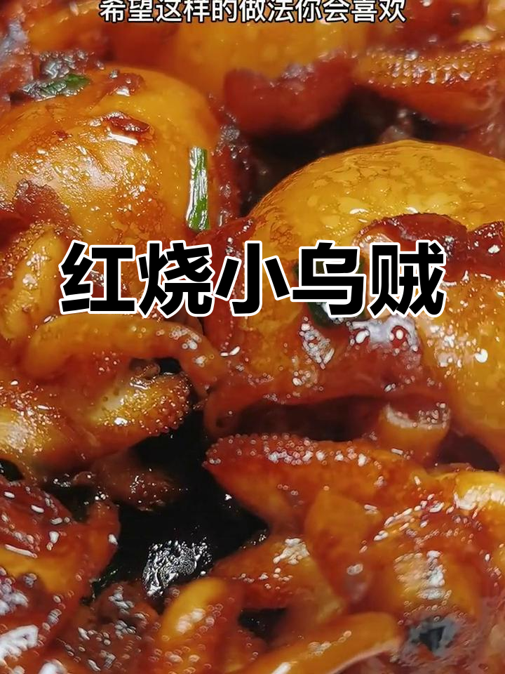 秘制红烧乌贼,配菜香辣可口