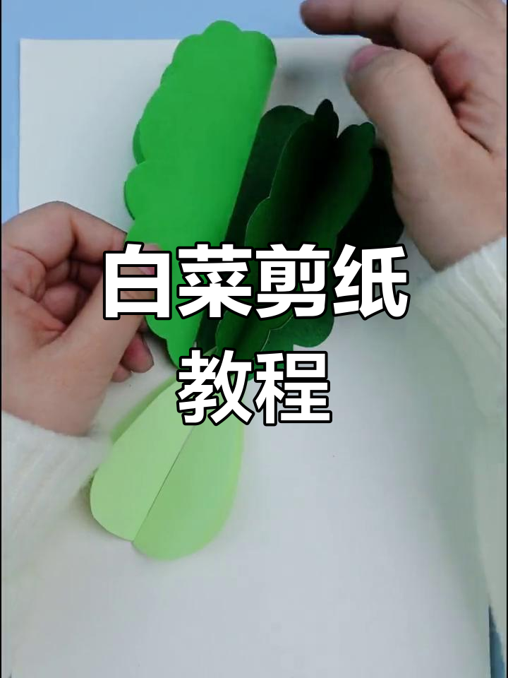 一起做白菜剪贴画,蔬菜手工乐趣多