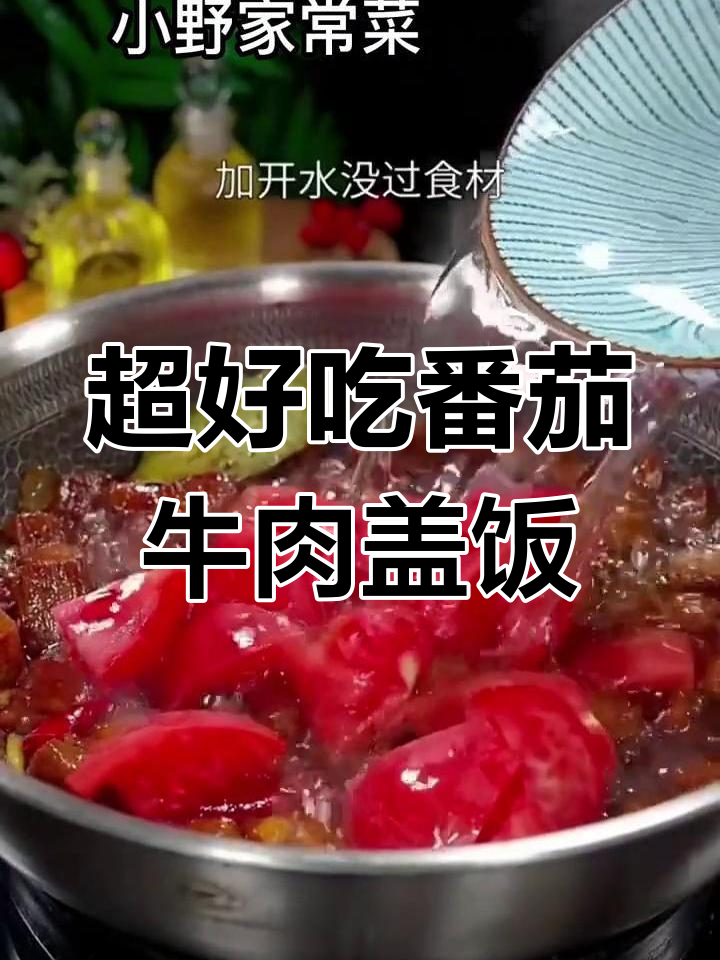 番茄牛肉盖饭,简单又美味,汤汁浓郁超下饭