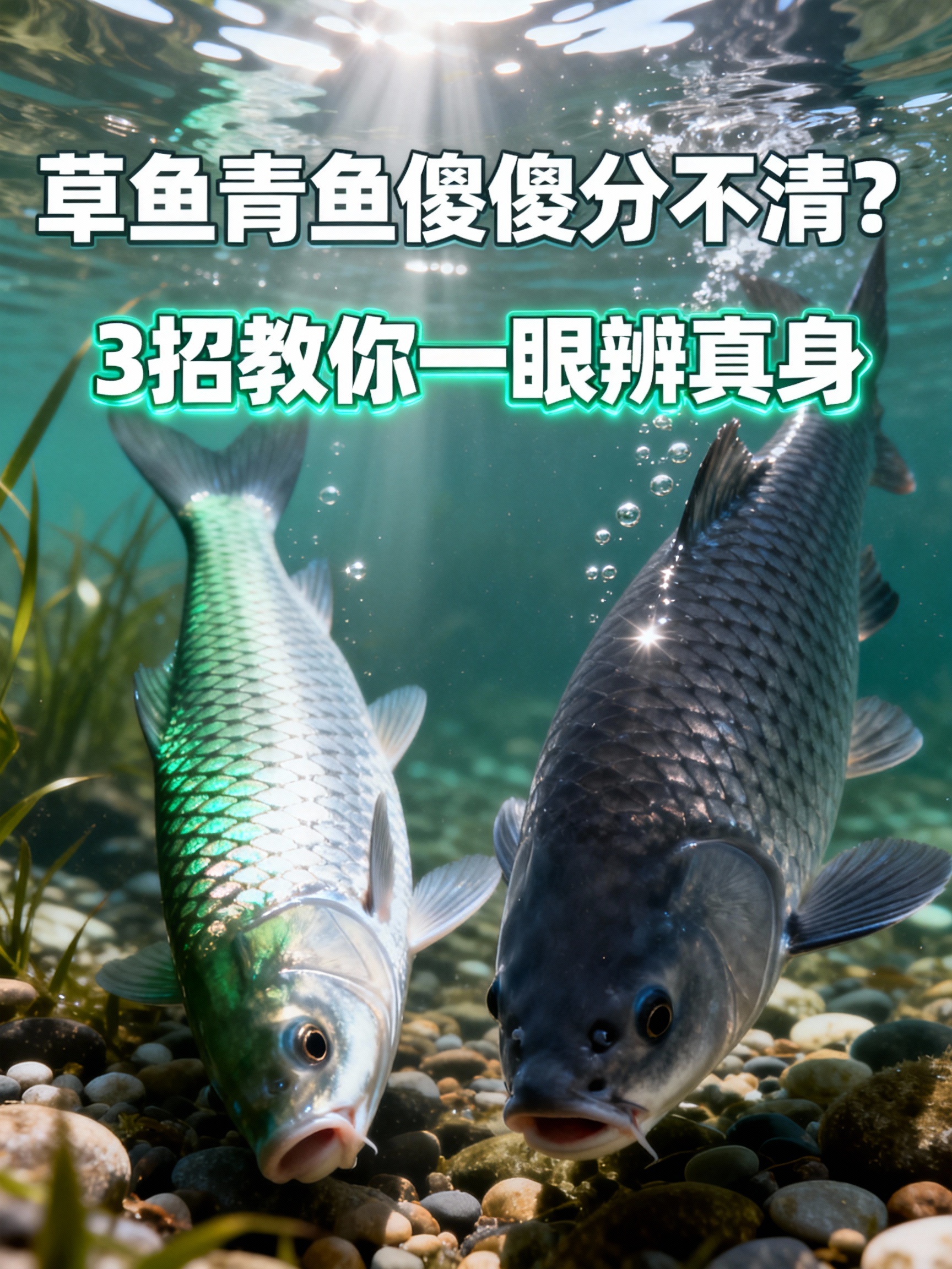 草鱼青鱼傻傻分不清？3招教你一眼辨真身
