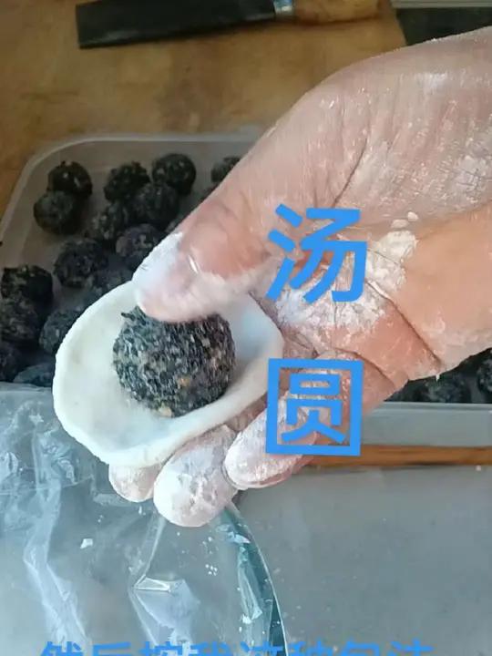 黑芝麻汤圆手工制作详细教程全流程