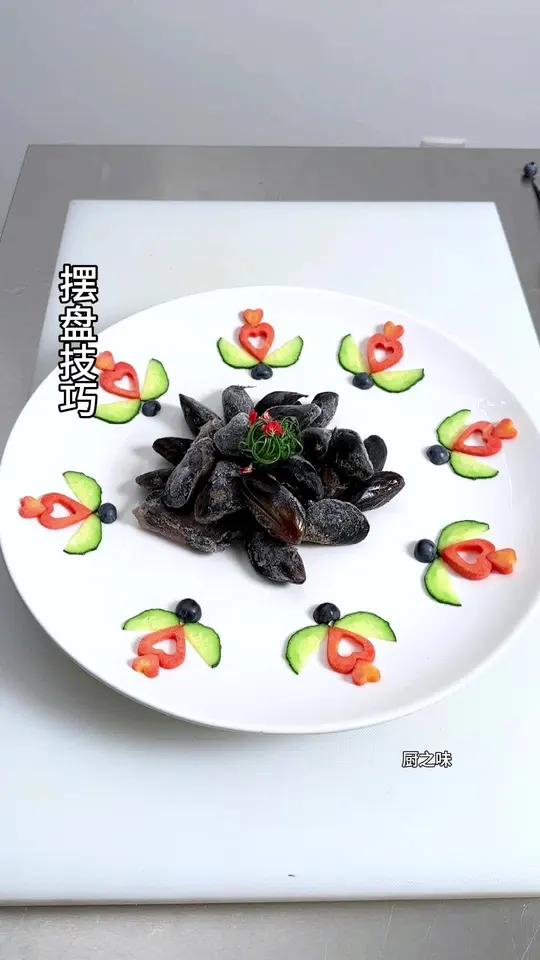 摆盘简单到一看就会,关健就是忱 制作过程 厨艺教程 盘饰 摆盘技巧 厨师