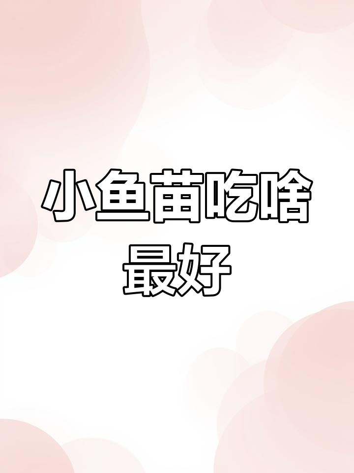 刚出生的小鱼吃什么最合适?丰年虾卵是最佳选择